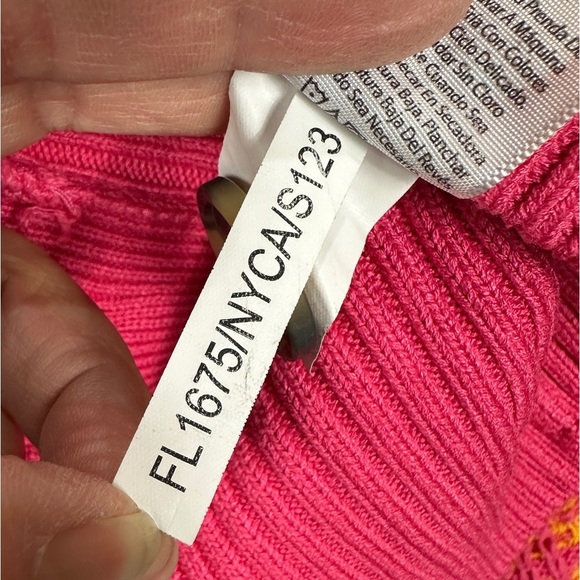 Free‎ Assembly Women's Pink Orange Textured Cardigan Sweater Viscose Sz S EUC - Picture 5 of 6